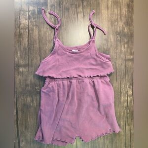 Kate Quinn | Dark Mauve Halter Top Romper | 2T